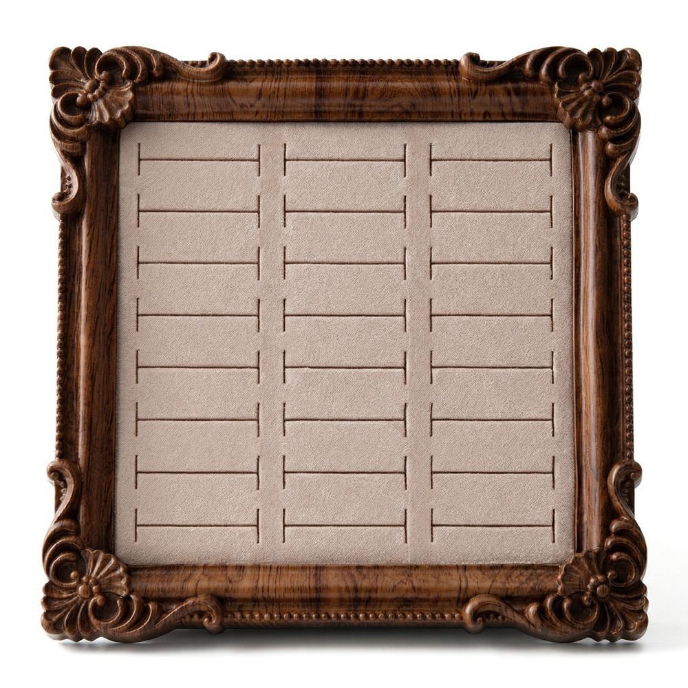 Square Vintage Jewelry Display Rack European-style Earrings Showcase  Table Display