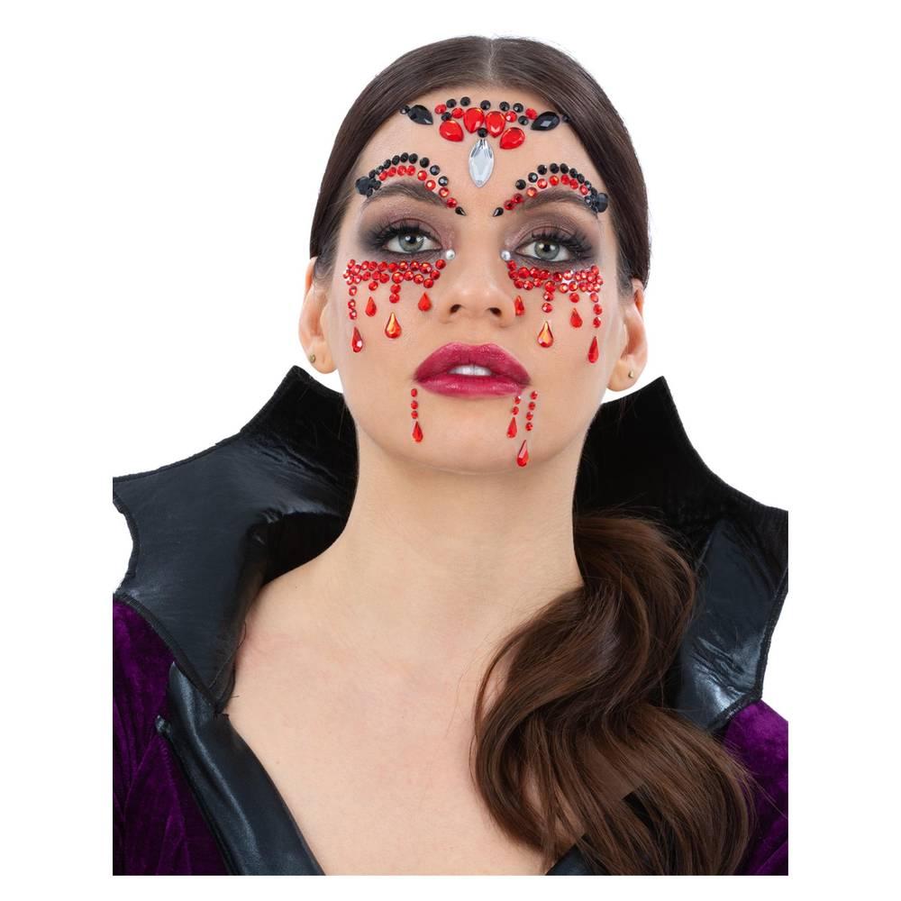 Smiffys Gioielli per il Viso da Vampiro Make-Up FX