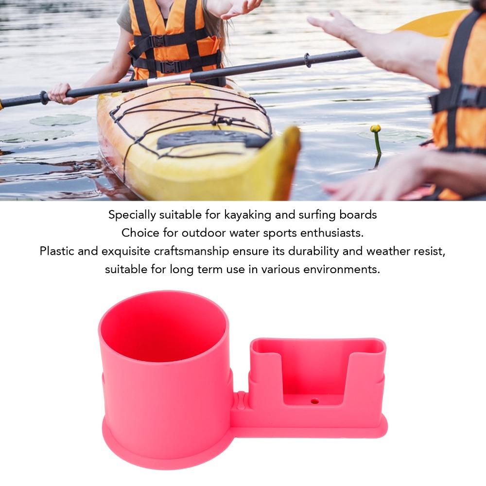 2 in 1 Paddle Board Cup Holder Plastic Paddle Board Storage Accessory Water Activities