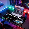 Custom Name Personalized Cosmic Bot Crew Pattern Mousepad, Laptop PC Desk Mat, Decorative Desk Mat for Home Keyboard Pad Gift