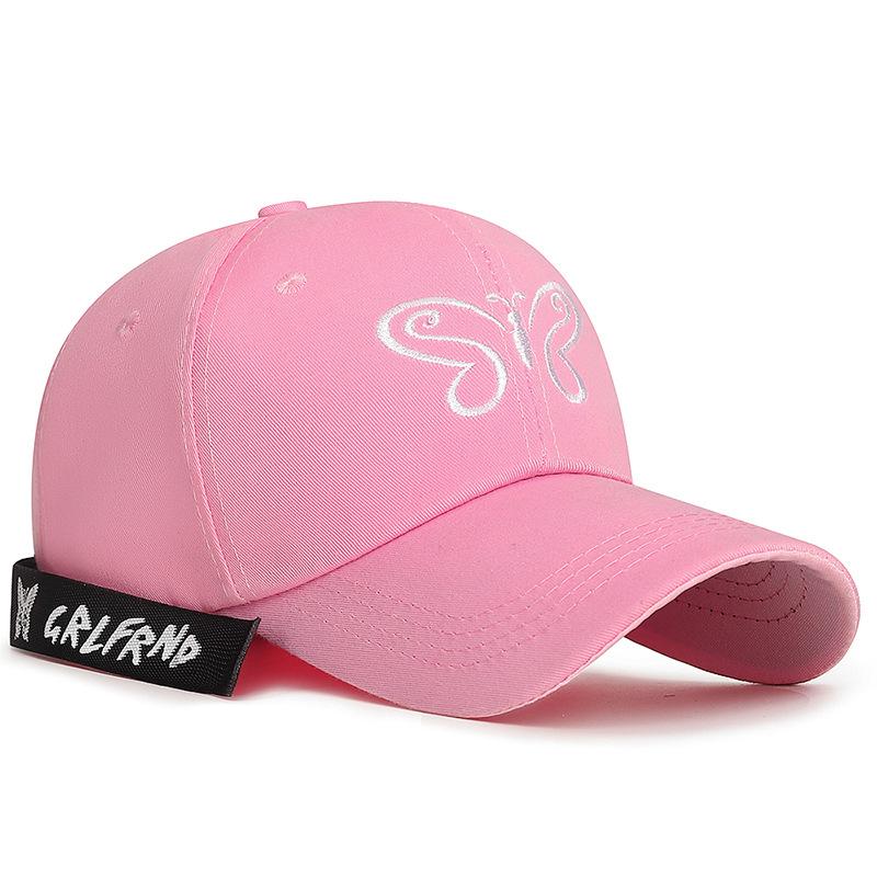 Embroidered Butterfly Sunshade Cap Spring Outing Youth Men Women Ribbon Baseball Cap Snapback Hat Sun Visor Hats Fishing Hat Peak Cap