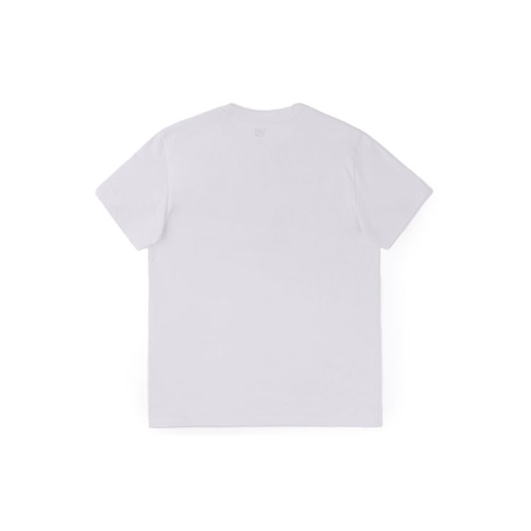 Letter Print Round Neck Short Sleeve Casual T-Shirt Men tops White LMT0081114LE00FK14000