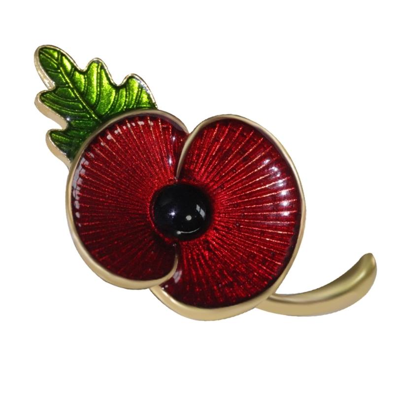 

Элегантная брошь в форме стебля мака, стильная брошь в форме цветка, стильный цветочный значок на лацкан, праздничный подарок для нее