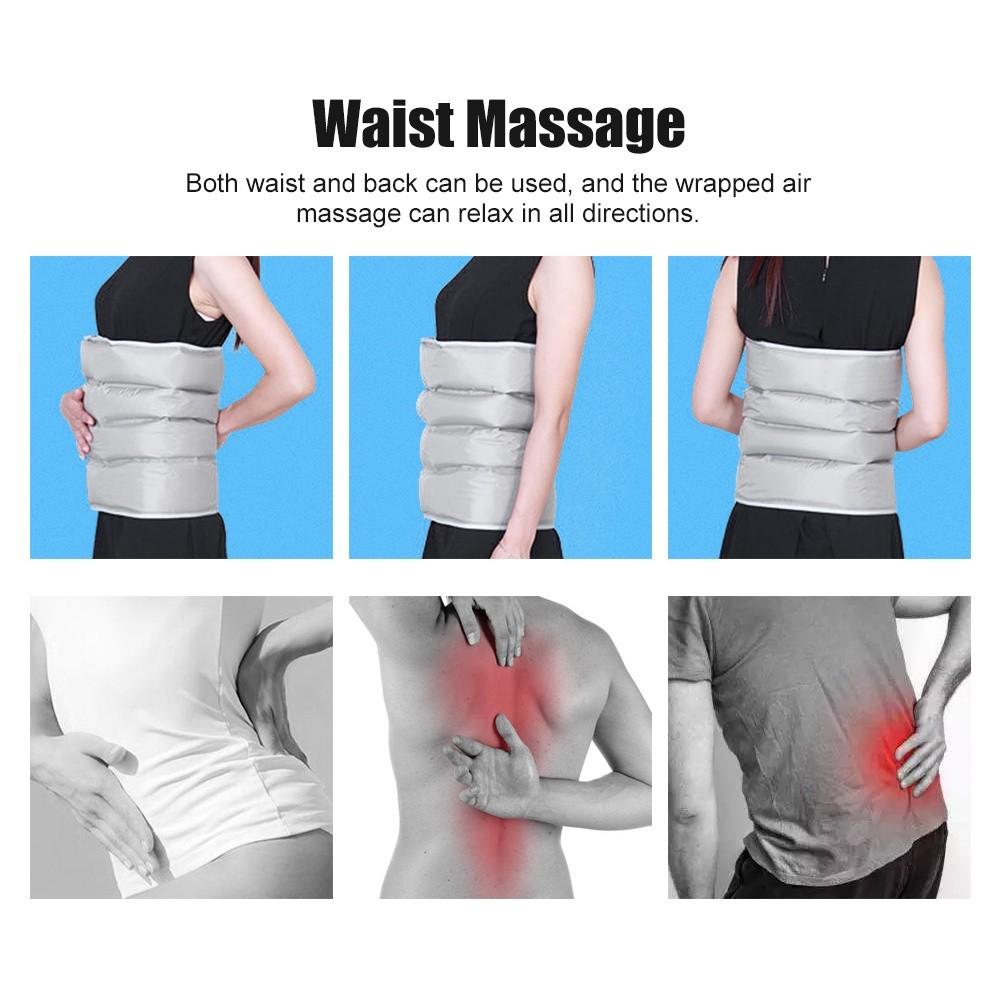 6 Air Chambers Waist Leg Full Wrapped Massage Electric Air Compression Massager