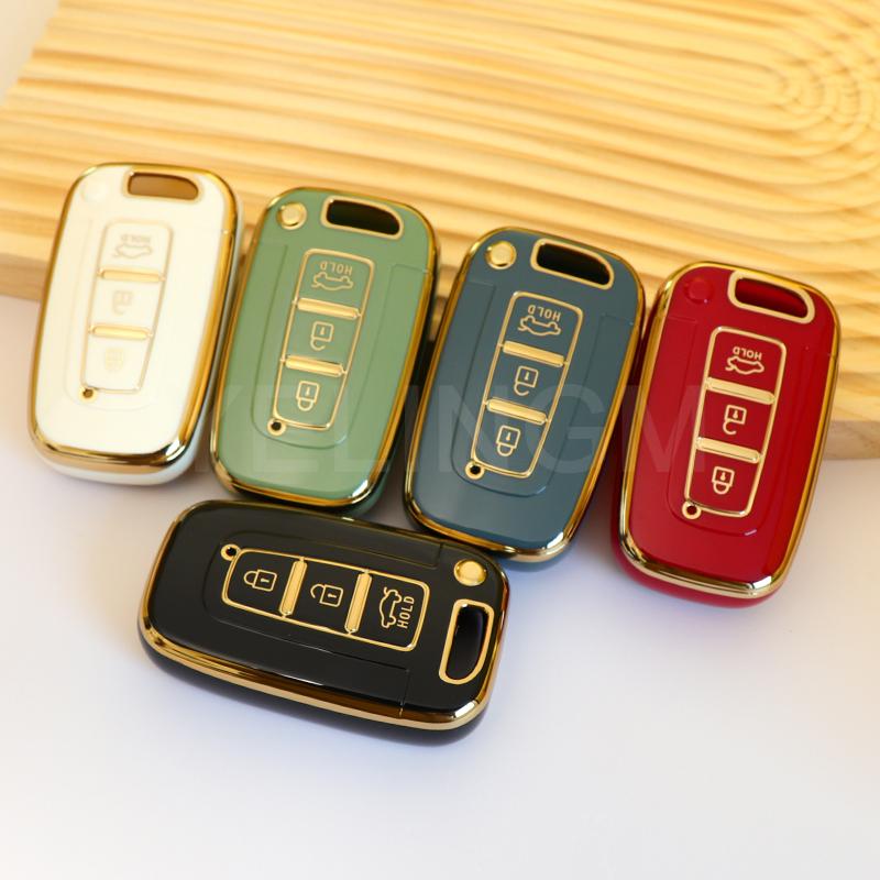 3/4 Buttons Car Key Case Cover For Kia Hyundai EQUUS Optima K5 Forte Opirus Rohens Ix35 SOUL SORENTO MOHAVE Borrego Shell Fob