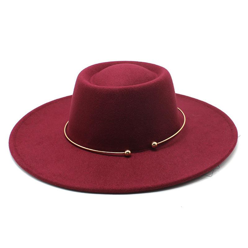 Wool Felt Classic Bowler Hat With Wide Brim For Outdoor Casual Wear