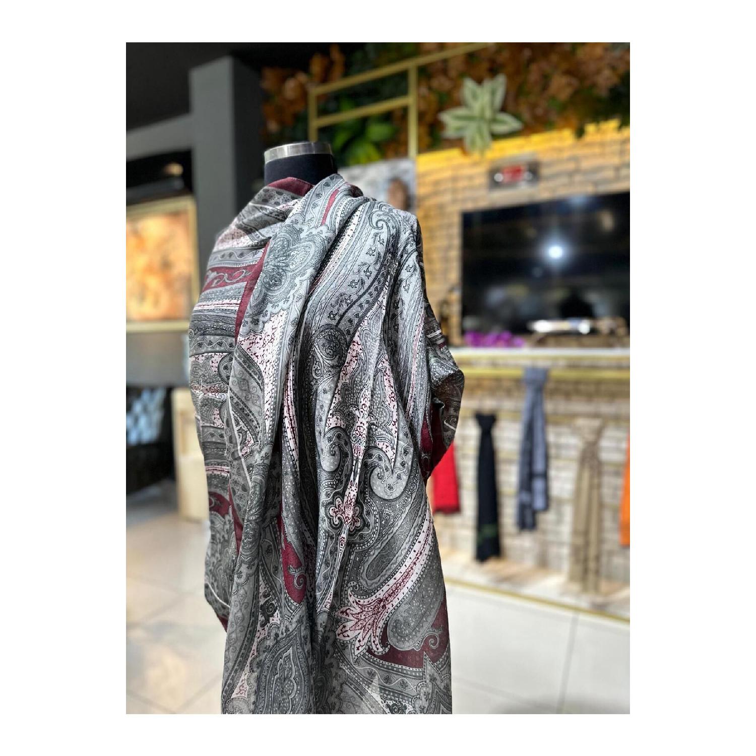 

Шаль в стиле ретро. Шаль с этническим узором. Турецкая шаль. 90 cm бордовый