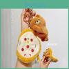 Food Plush Delightful Party Keychain Wallets Featuring Cute Pizza And Styles Animal