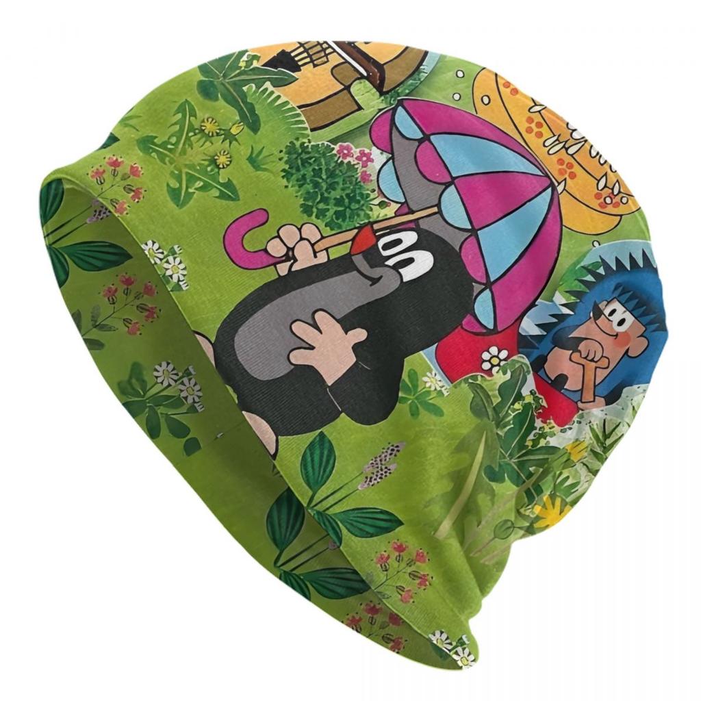 Cartoon Czech The Little Mole Bonnet Beanie Knit Hat Unisex Women Fashion Unisex Krtek Krtecek Warm Winter Skullies Beanies Caps