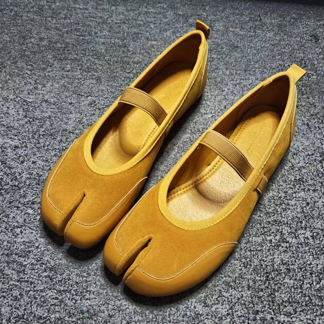 

Модная обувь IPPEUM Tabi Женские туфли Мэри Джейн Красные 2025 Новая мода Балетки Кроссовки Таби 250 жёлтый