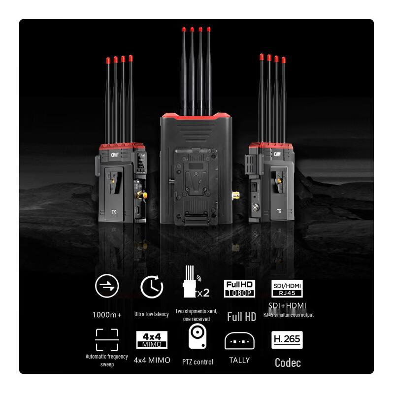 Crystal Wireless Tianyan 1000m Dual-Channel HD SDI/HDMI Video Transmission System
