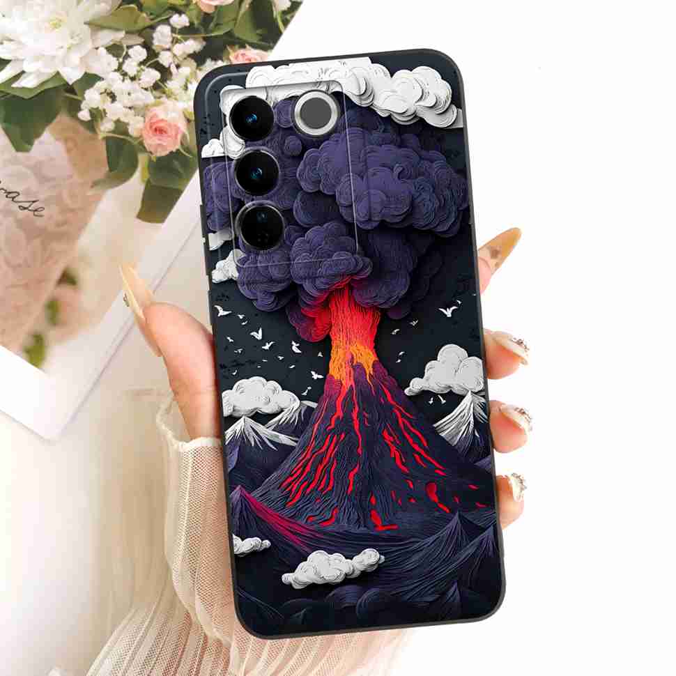 For Vivo S16E Casing Cute Rabbit Candy Painted Cover Phone Case For Vivo S 16E S16E Soft V2239A Shell 6.62" Fundas
