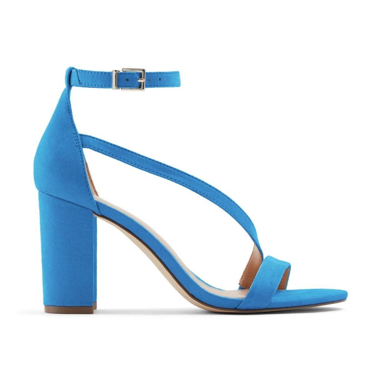 

Женские замшевые босоножки на низком каблуке-лодочке на массивном каблуке 39 светло-синий