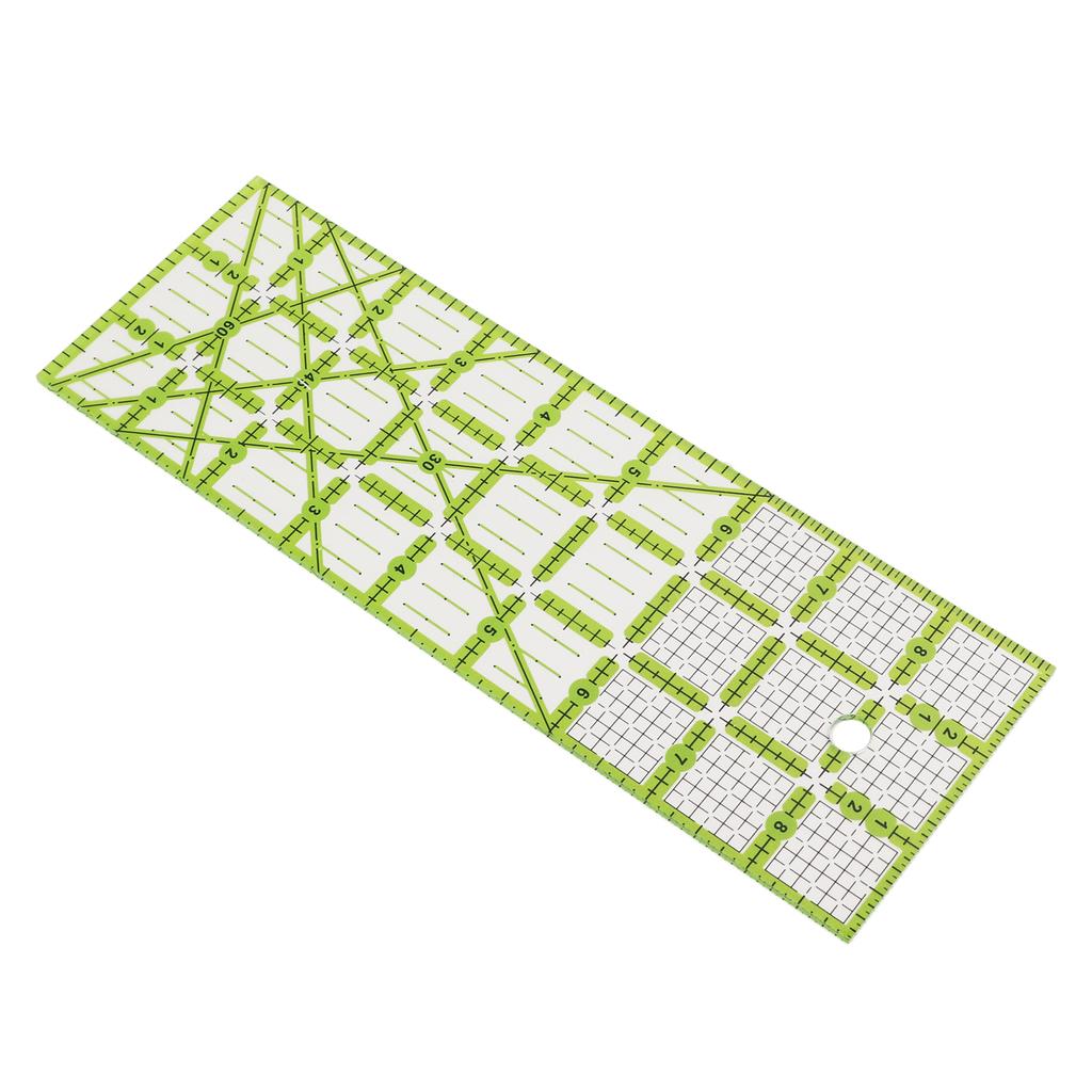 Quilting Ruler Acrylic Rectangular Transparent Simple Operation Sturdy Durable Household Sewing