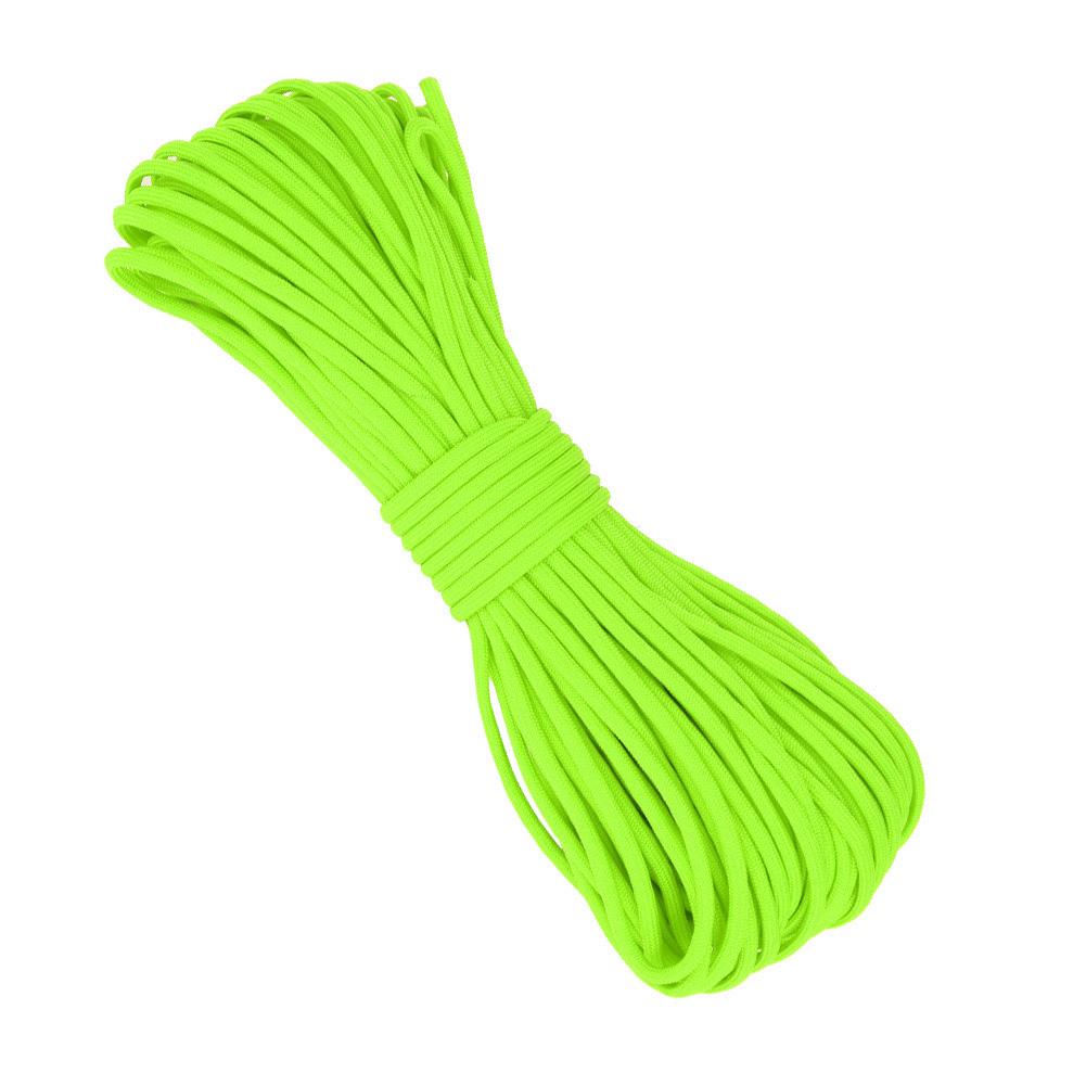 31m Reflective Multi Functional Paracord Lanyard 7 Strand Core Rope for Camping Hunting Green