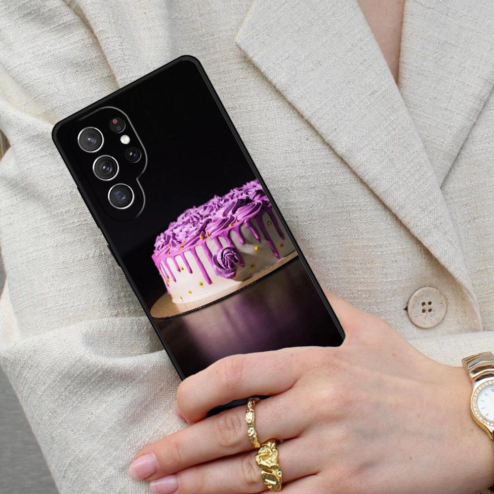 Cake Fancy Desert Cell Phone Case for Samsung Galaxy S26 Ultra S25 S24 S23 S22 S21 S20 Note10 Cover