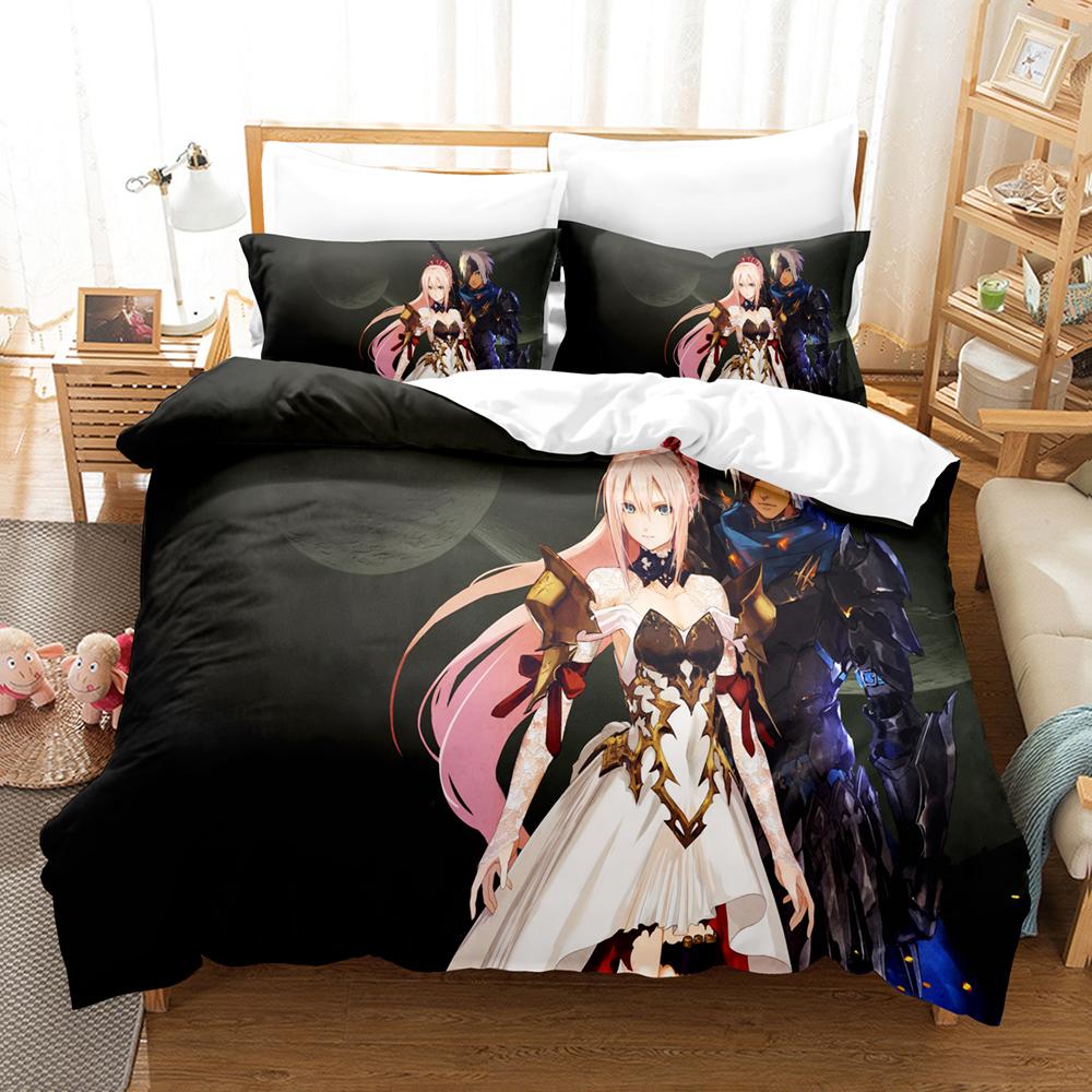 Hot Game Tales Of Arise Bedding Set Modern 3D Print Comforter Duvet Cover Pillowcases Duvet Cover Queen Single Size Dropshipping