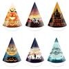 Event Paper Halloween Triangular Hats Set Photo Props And Party Costume Decor