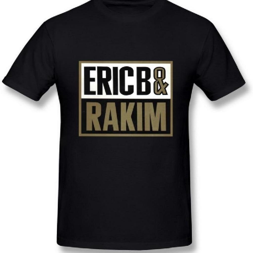 Eric B AICH unisex. e Maglietta Nera con Logo Rakim