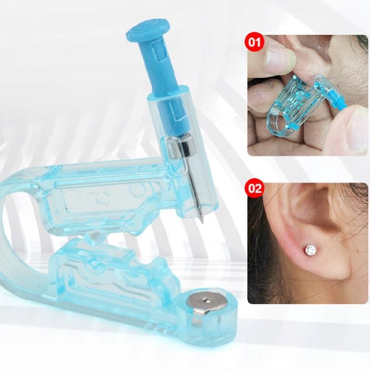 מכשיר חירור אוזניים חד-פעמי ידידותי למשתמש, מכשיר לחירור אוזניים, כלי חירור תכשיטי גוף לשימוש ביתי ובסטודיו