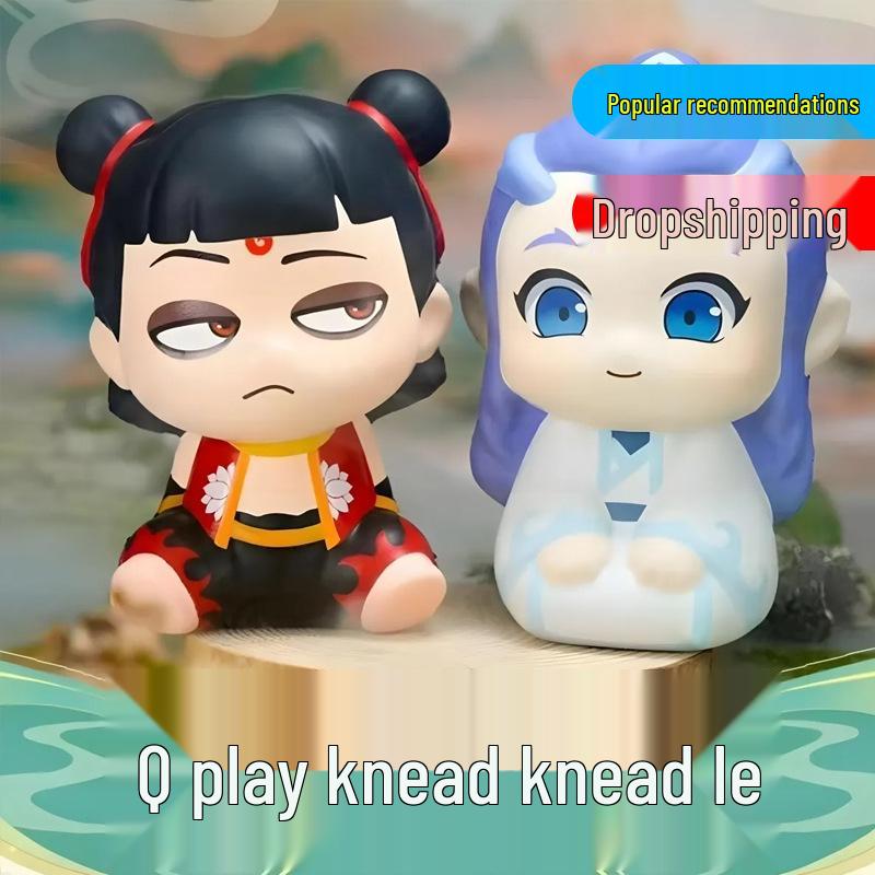 

Nezha: The Demon Child Reborn, Ao Bing Q Version Decompression Figurine