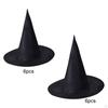 6 Pieces Halloween Witch Hat Wizard Cap Headwear Headgear Sorceress Pointed for