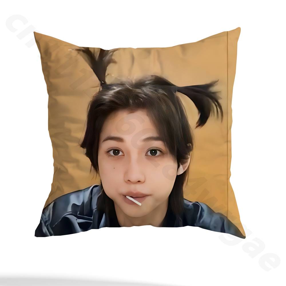 Kpop SKZ F-Felix Pillow Case Sofa Living Room Bedroom Headboard Backrest Cushion Square Cushion Nap Time