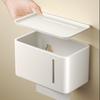 Yipan Bohrloser Wandmontierter Toilettenpapierhalter & Taschentuchbox
