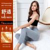 Hengyuanxiang Women's 100% Wool High-Waist Thermal Knit Pants