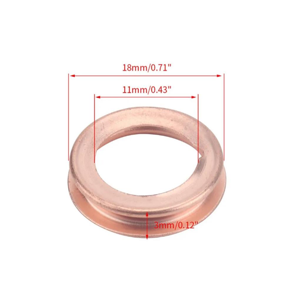 10Pcs Oil Drain Plug Crush Washer Gasket Set For Nissan 11026-01M02, 11026-JA00A