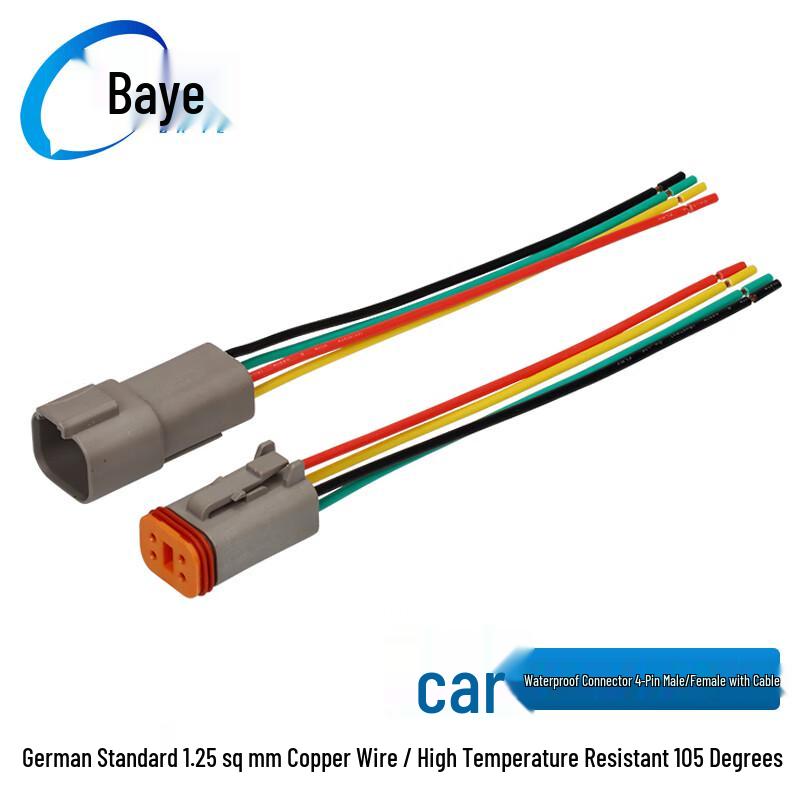 Baye Automotive Waterproof Deutsch DT Series Connector 4P