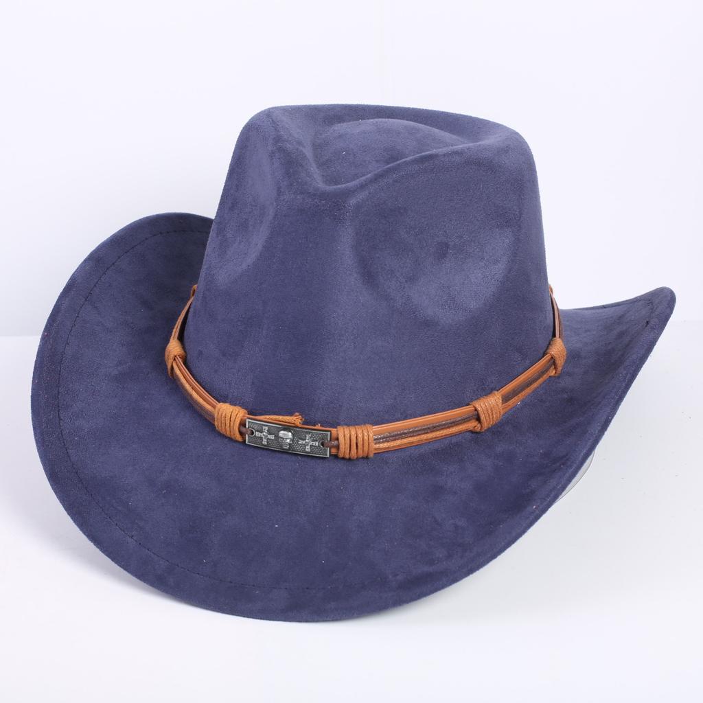 Popolare cappello western da cowboy in camoscio classico europeo e americano moda uomo e donna cappello da cowboy a forma di cuore di pesca stile LO