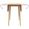 Dining Table Natural Solid Rubberwood