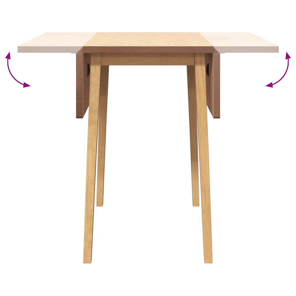 Dining Table Natural Solid Rubberwood