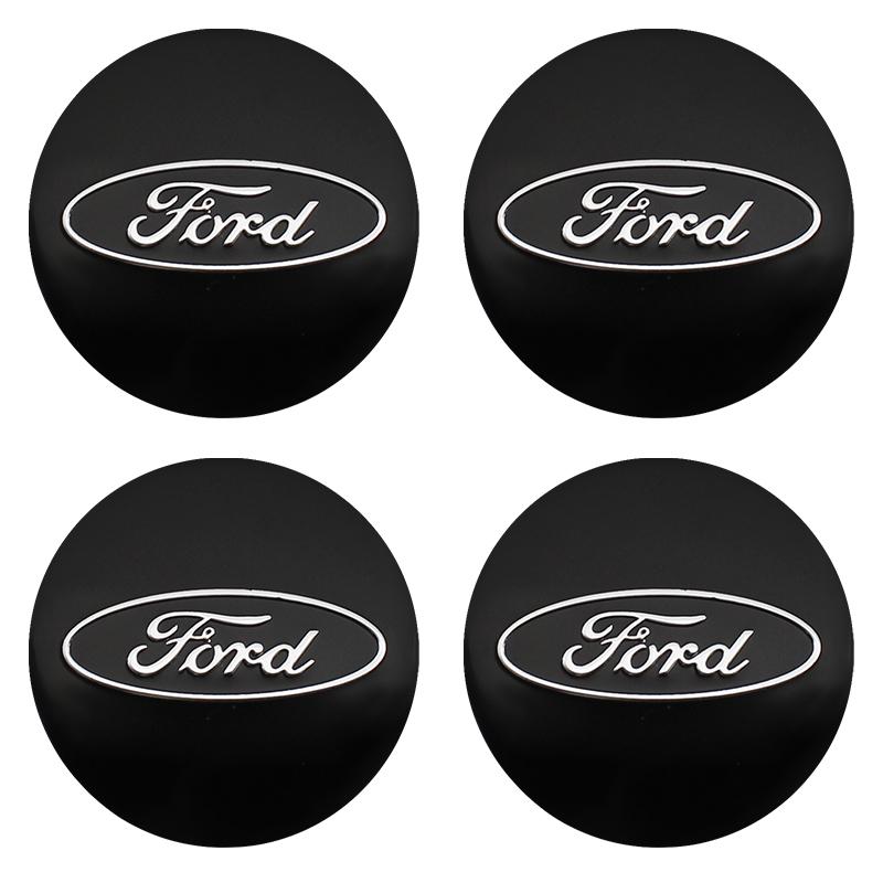 AJJ1 4Pcs 56mm+60mm Car Wheel Center Hub Caps Stickers Auto Rim Cover For Ford ST-line Focus 2 3 Mondeo Ecosport Kuga Mk4 Fiesta Mk3