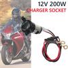 Motorcycle Car Truck Power Adapter with Wire 12V 120W Socket Auto Charger Plug for Outdoor Personal Car Parts Decoration
