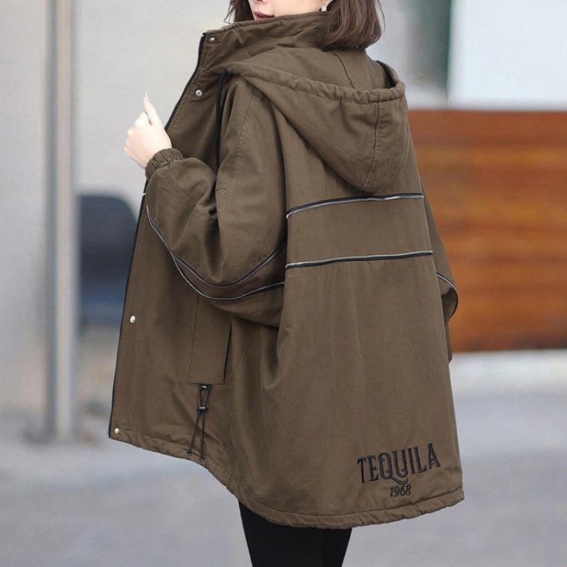 Womens Oversized Warm Cotton Puffer Coat With Hood Thickened Fleece Lined Casual Winter Jacket Plus Size