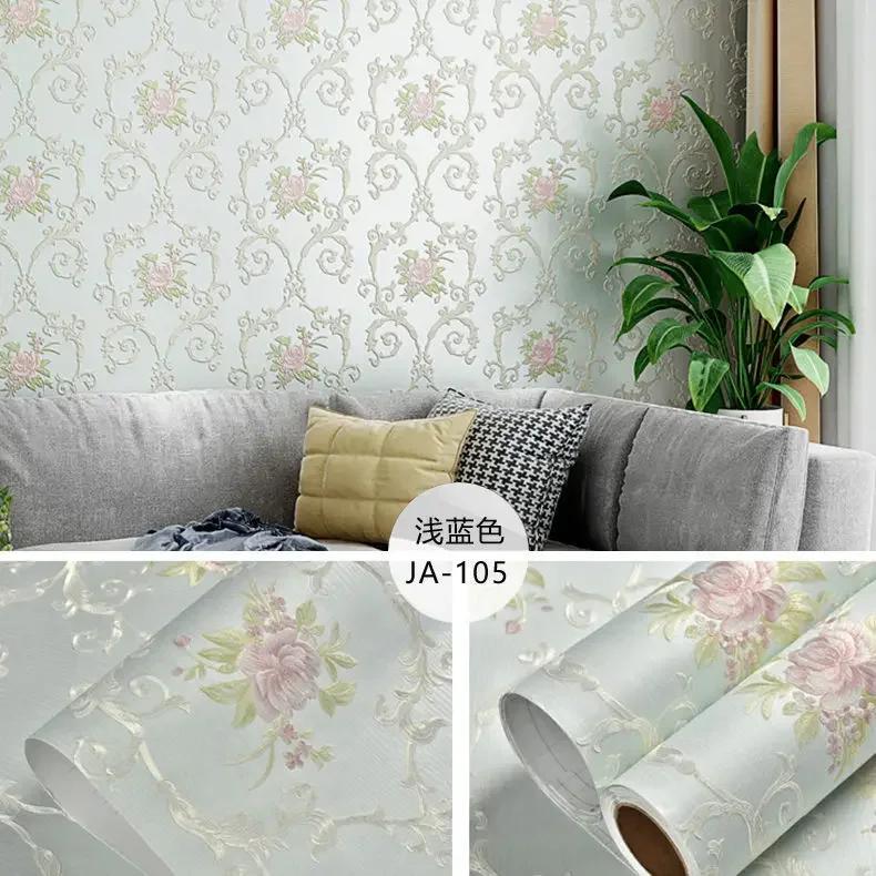 

Утолщенные наклейки на стену в европейском стиле 3d для гостиной, самоклеящийся домашний декор, нетканые обои, обои для фона спальни 53CMX3M