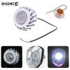 Multi Color Halo LED Motorcycle Headlight Spot Lamp White Light Projector Lens Dual Angel Devil Eye HeadLamp Cyclone-Type