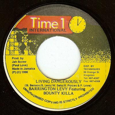 7inch Record BARRINGTON LEVY / BOUNTY KILLER - Living Dangerously None Time 1 Internat 1996 Jamaica Reggae, Ska & Dub Used
