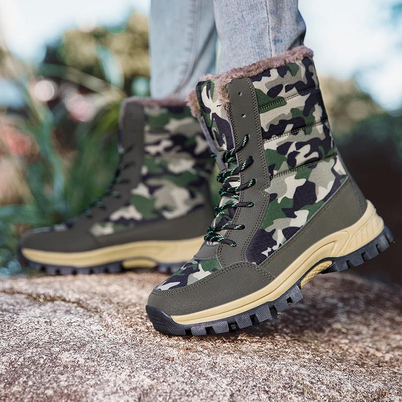 

Зимние ботинки, толстые плюшевые непромокаемые нескользящие ботинки, модная женская зимняя обувь, теплые меховые ботинки Botas mujer, женские зимние ботинки на платформе 36