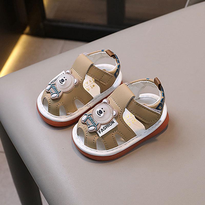 Baby Summer Soft Sole Shoes With Magic Tape For Newborns And Toddler Boys Girls
