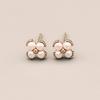 BEFORE MOONRISE [14K] Clover Pearl Earrings GE9