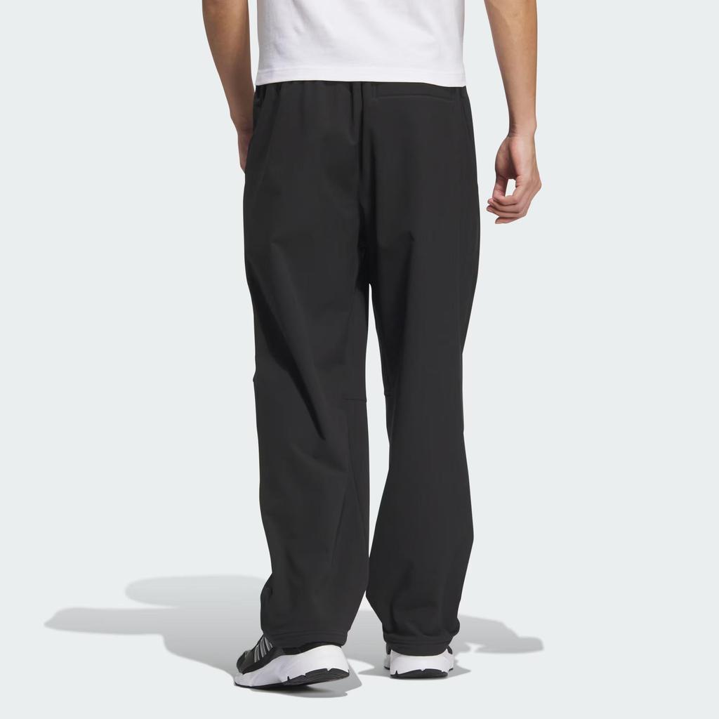 adidas FW24 M Pantalón M Serie 3 Resistente al Agua Protección Solar Color Sólido Pantalón Casual Pantalón de Hombre Negro JX1784