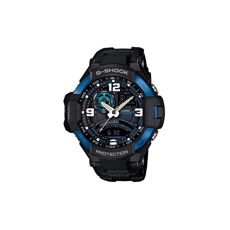 

Casio Aviation Series Fashionable Classic Flight Watch Equipped with Compass Function Waterproof and Shockproof Luminous Quartz Movement GA-1000-2B чёрный