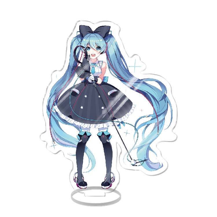 Anime Acrylic Stand Double Sided Artwork  Hatsune Miku Sakura Miku School Campus Figure Merchandise Otaku Collection