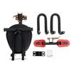 Assento Infantil para Patinete Elétrico Montado na Frente Removível Assento Infantil para Patinete com Pedal Amortecedor Barra de Proteção
