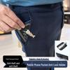 Gun Black Magnetic Anti-Theft Mobile Phone Holder and Stand - Safe for Travel, No Lanyard Needed