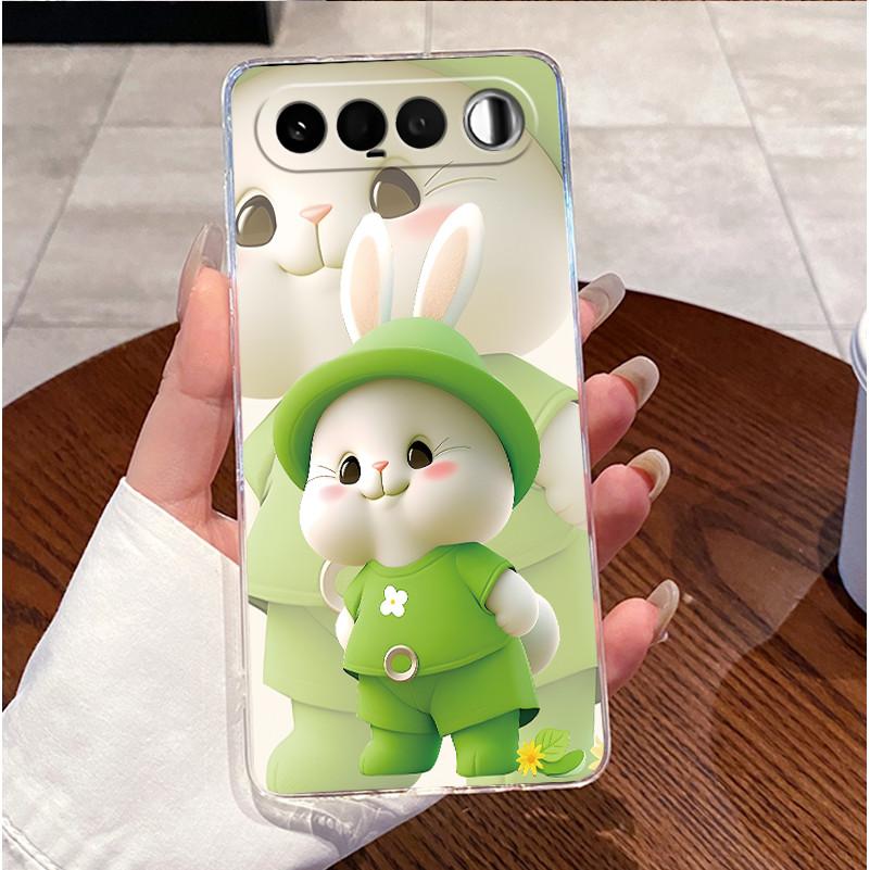 For Realme 16 5G RMX5171 Case Clear Luxury Cute Love Rabbit Funny Pattern TPU Soft Silicone Back Cover For Realme16 2026 Casing