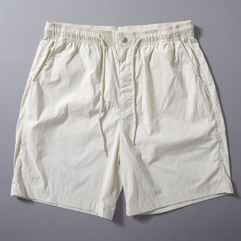 Summer Quick-Dry Shorts for Men, Lightweight, Simple, Versatile Beach Shorts, Outdoor Functional Style, Loose Straight-Leg Five-Point Pants